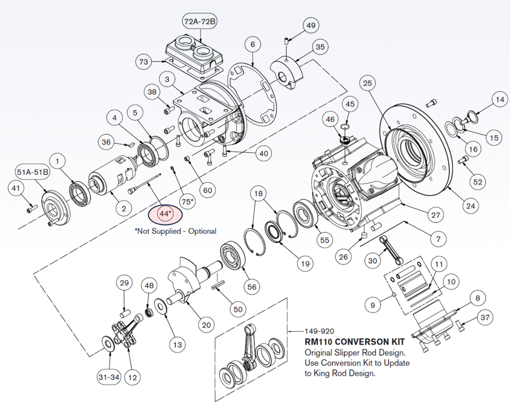 100-040 - Dipstick (Vertical Mounting)