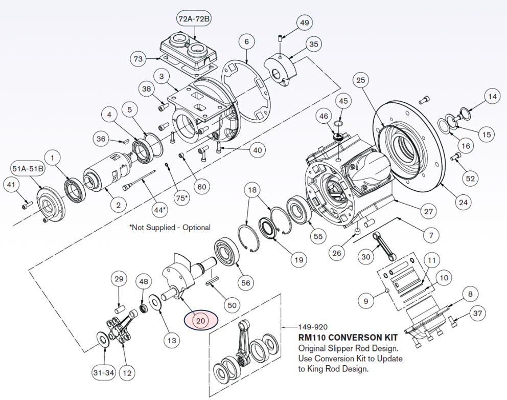 110-901 - Std. Crankshaft Assembly