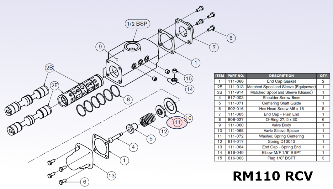 111-072 - Washer Spring Centering