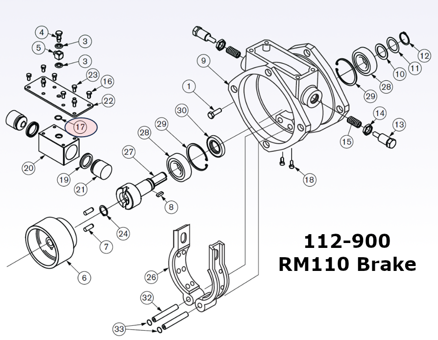 112-030 - Piston Block O-Ring