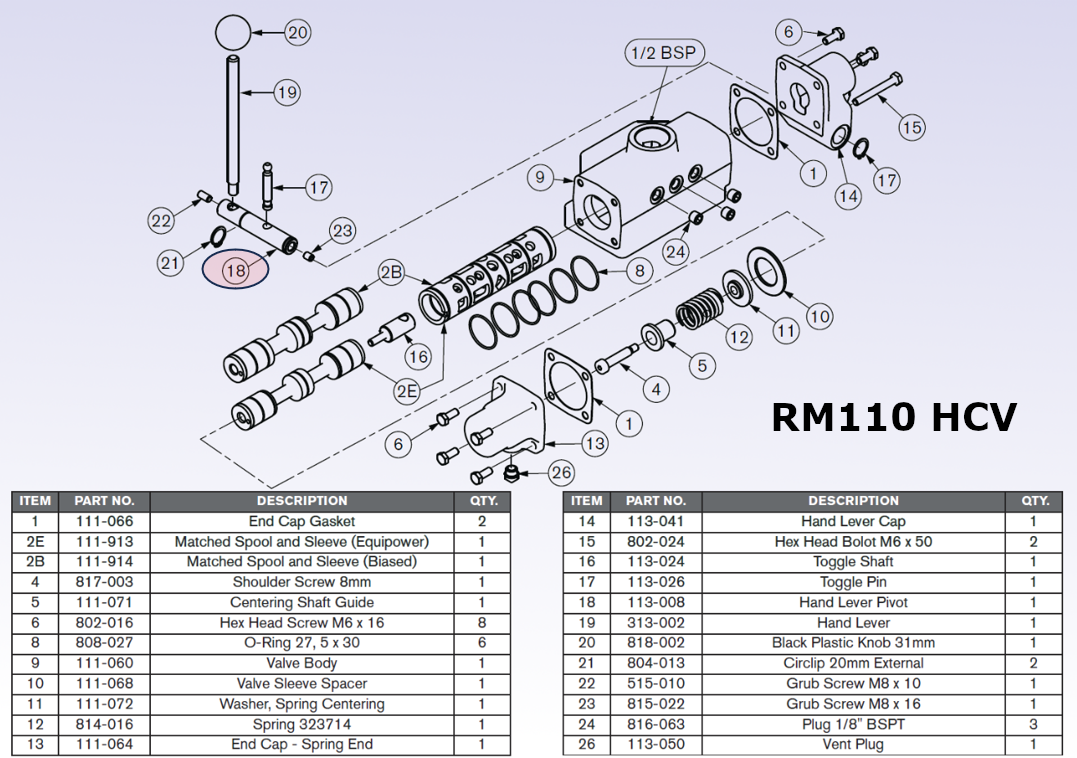 113-008 - Hand Lever Pivot