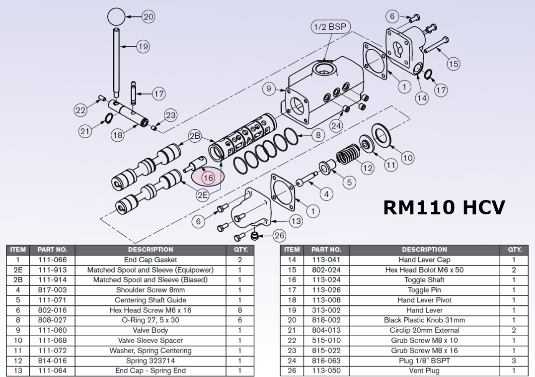 113-024 - Toggle Shaft