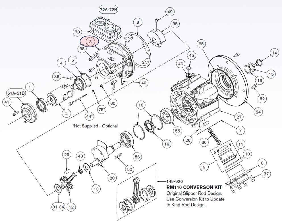 130-011 - Rotary Valve Housing