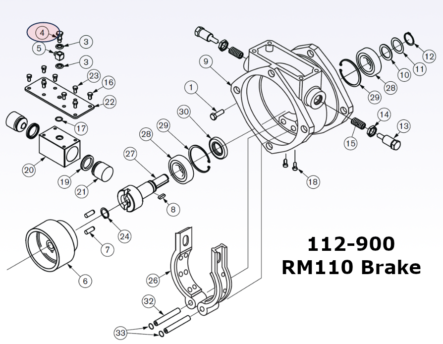 816-004 - Banjo Bolt Only 1/8" BSP