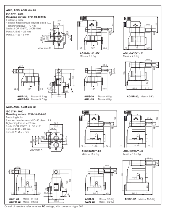 AGIR - Subplate Mounted P/O Reducing Valve