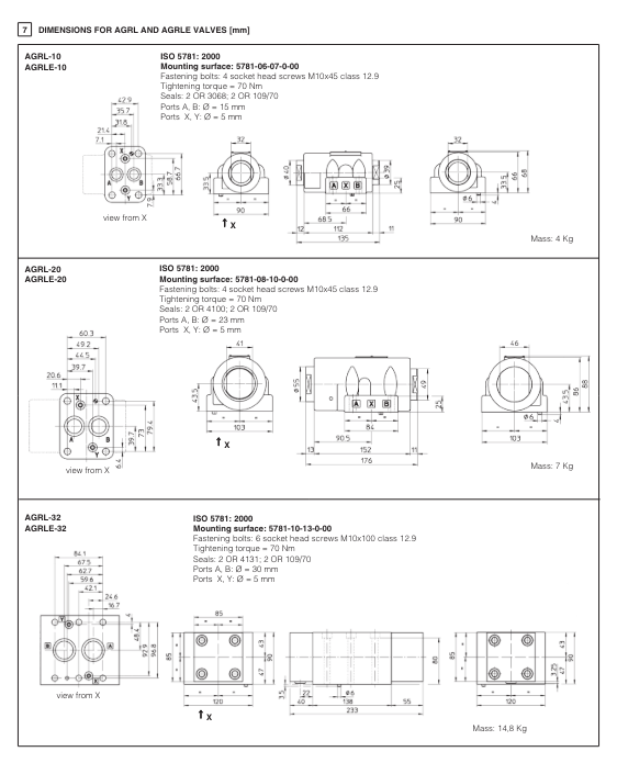 AGLR - Subplate Mounted P/O Check Valve