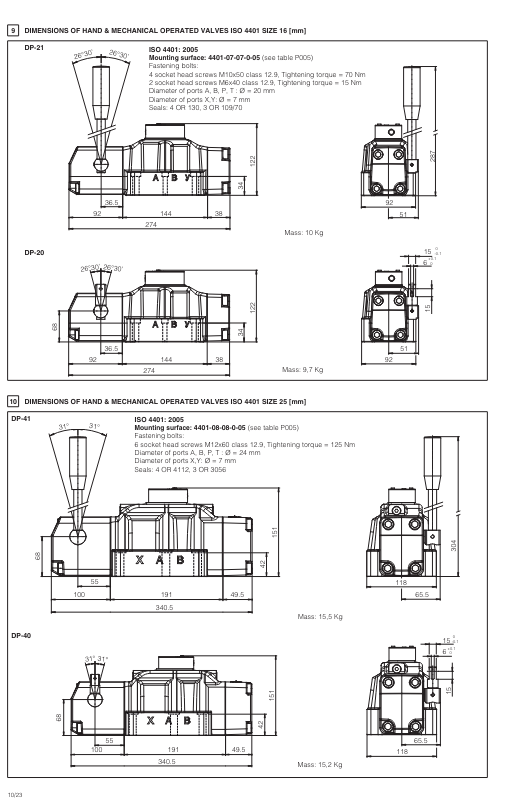 DH01 - Cetop Subplate Mounted Directional Valve