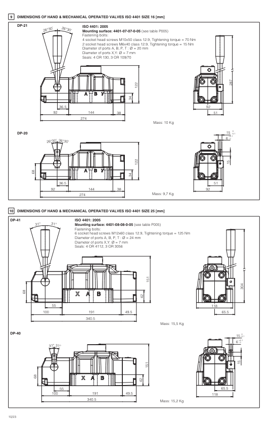 DH02 - Cetop Subplate Mounted Directional Valve