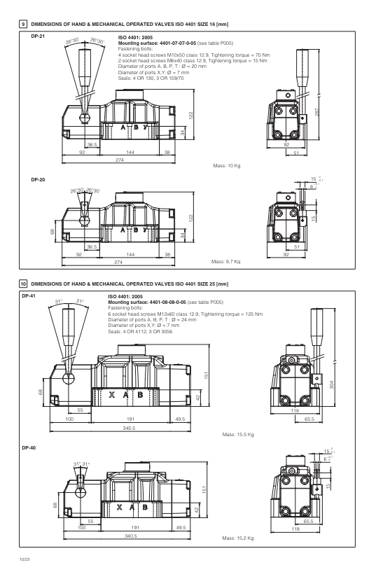 DK10 - Cetop Subplate Mounted Directional Valve