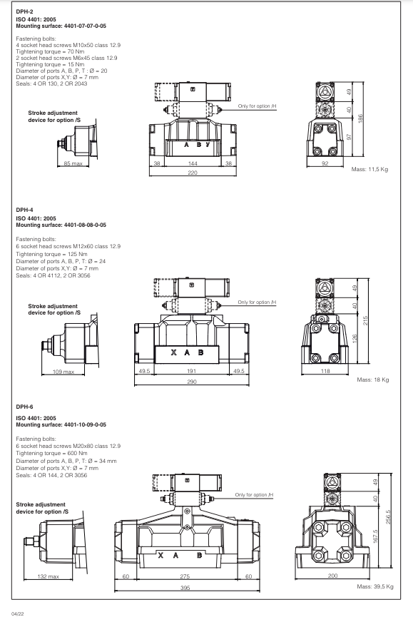 DP28 - Cetop Subplate Mounted Directional Valve