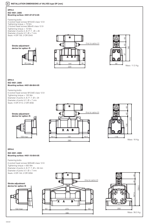 DP29 - Cetop Subplate Mounted Directional Valve