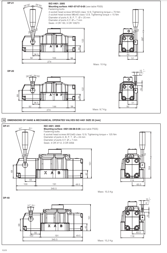 DP40 - Cetop Subplate Mounted Directional Valve