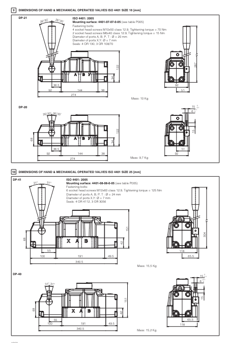 DP41 - Cetop Subplate Mounted Directional Valve