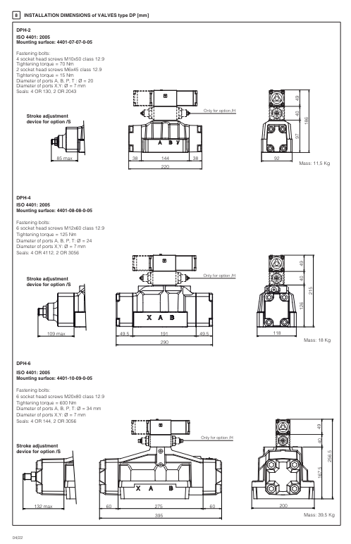 DP49 - Cetop Subplate Mounted Directional Valve