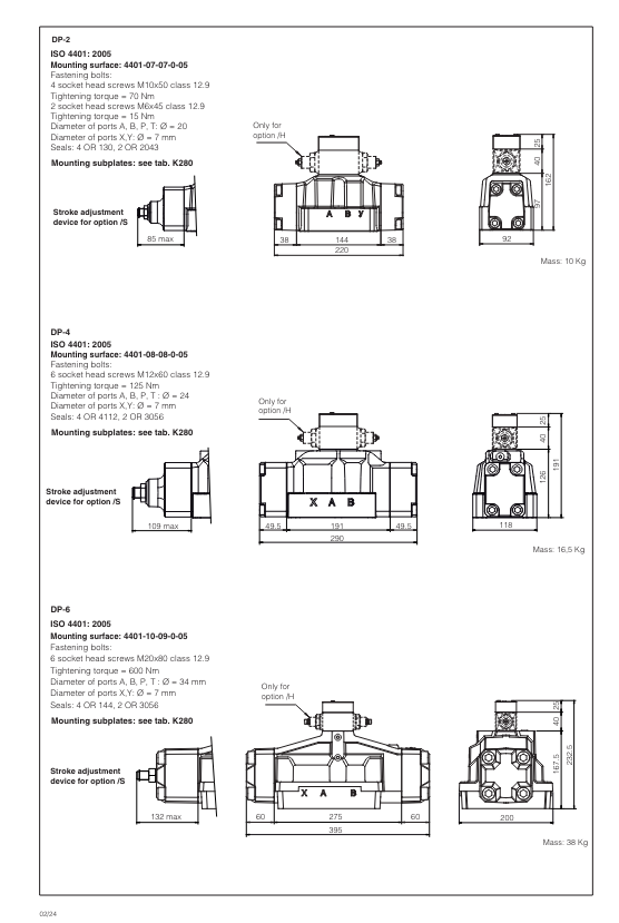 DP65 - Cetop Subplate Mounted Directional Valve