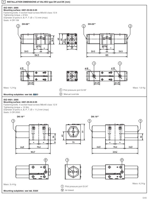 DP69 - Cetop Subplate Mounted Directional Valve