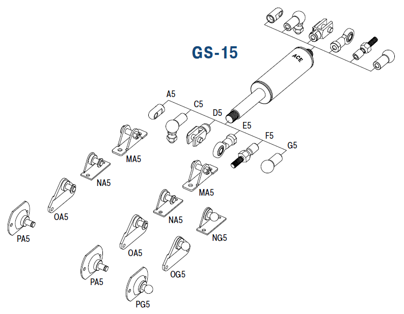 GS-15 - Gas Springs (Push)