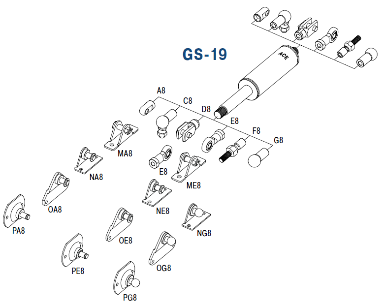 GS-19 - Gas Springs (Push)