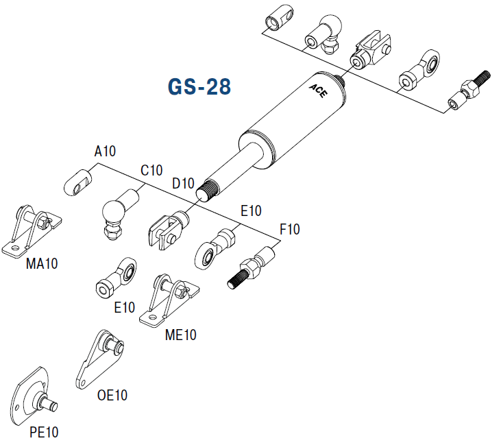 GS-28 - Gas Springs (Push)