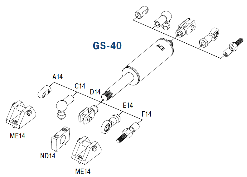 GS-40 - Gas Springs (Push)