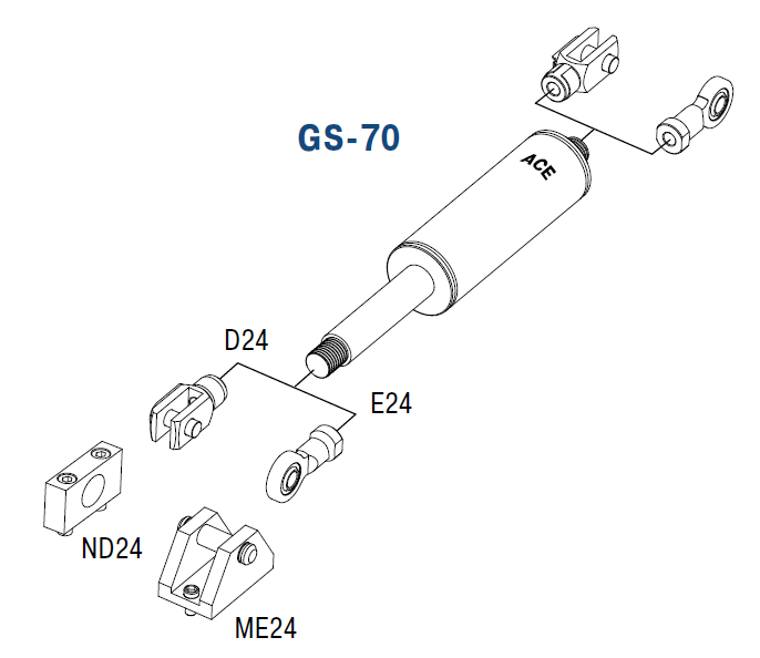 GS-70 - Gas Springs (Push)