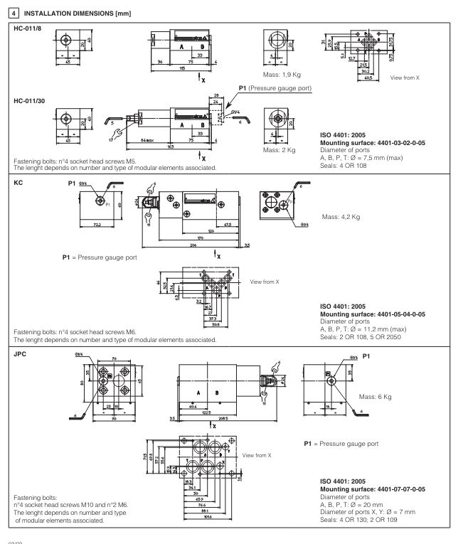 JPC - Cetop Sandwich Module Compensator Valve