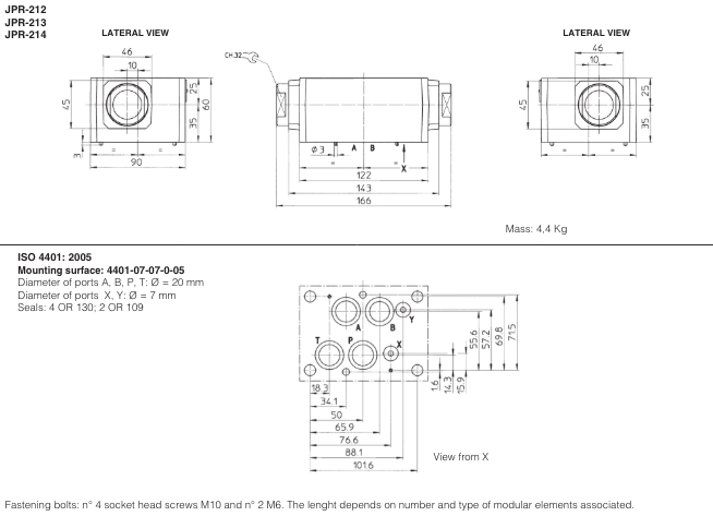 JPR - Cetop Sandwich Module Check Valve