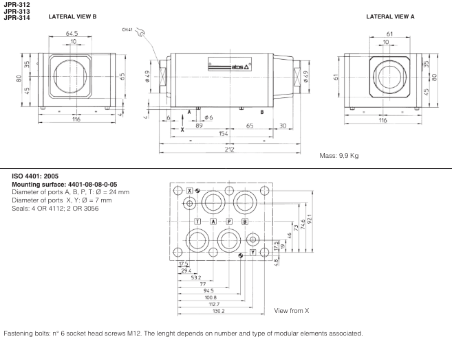 JPR - Cetop Sandwich Module Check Valve