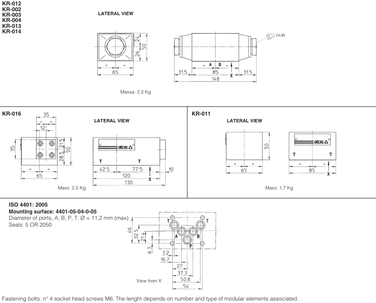 KR - Cetop Sandwich Module Check Valve