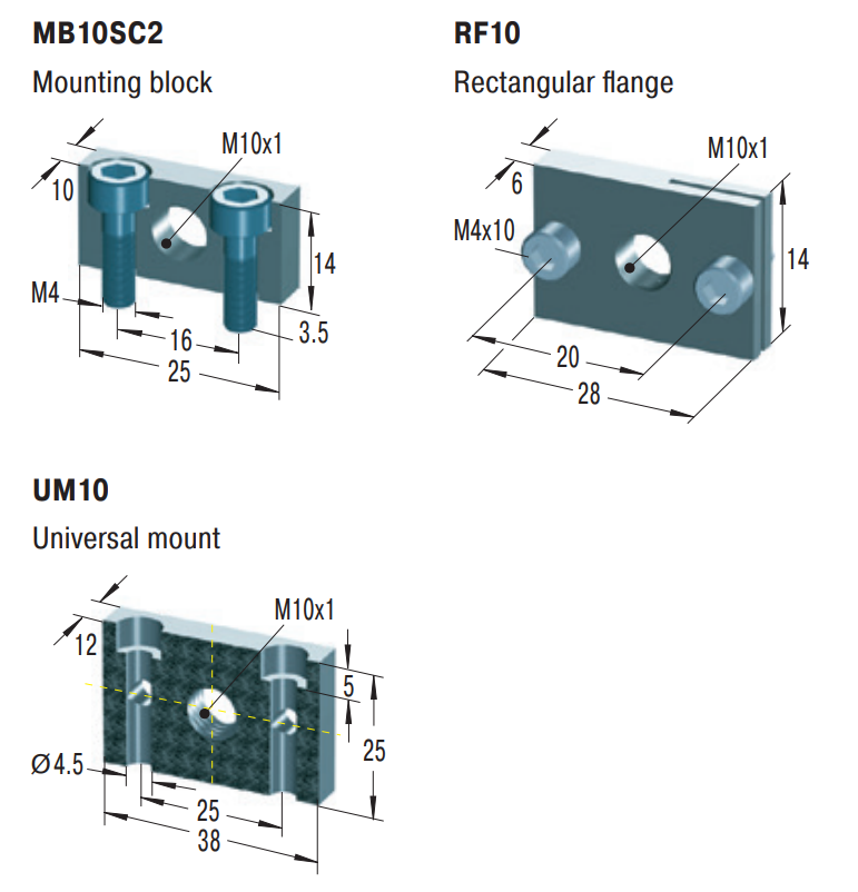 MC25 - Miniature Shock Absorber