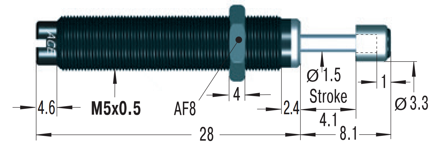 MC5EUM - Miniature Shock Absorbers