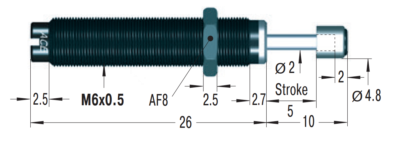 MC9EUM - Miniature Shock Absorber