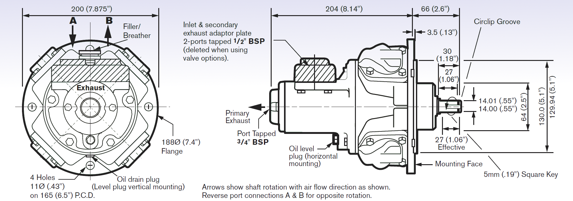 RM110 - Radial Piston Air Motor