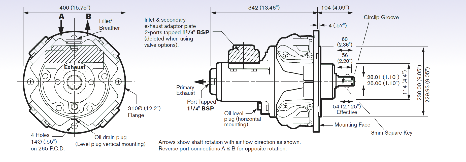 RM410 - Radial Piston Air Motor