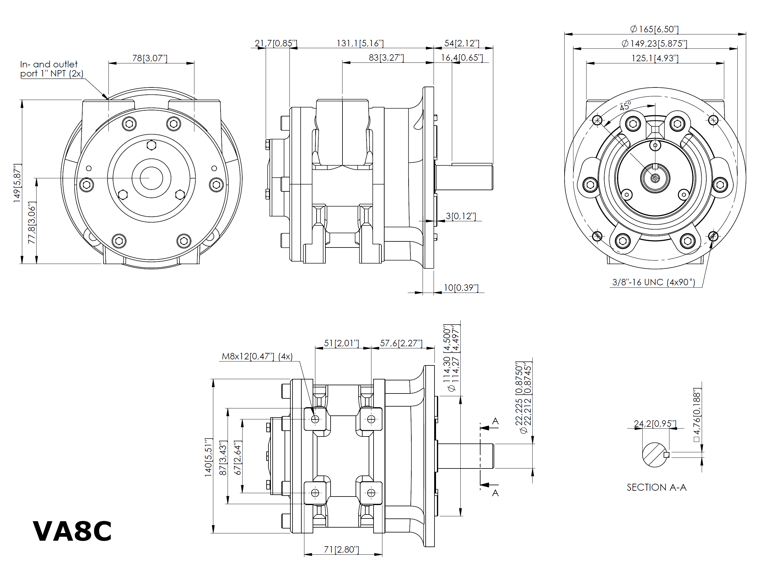 V8 - Vane Air Motor (5.4kW)