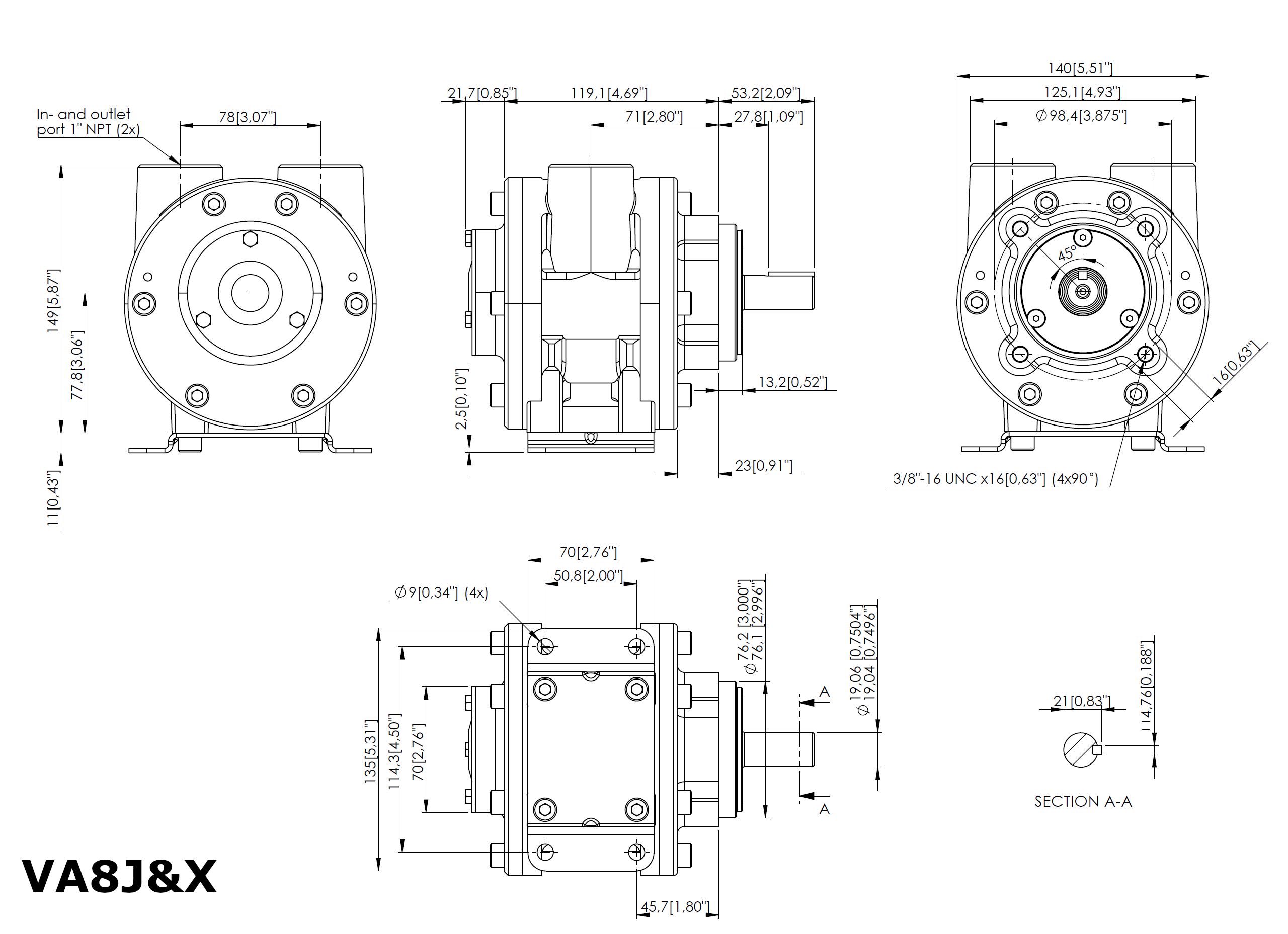 V8 - Vane Air Motor (5.4kW)