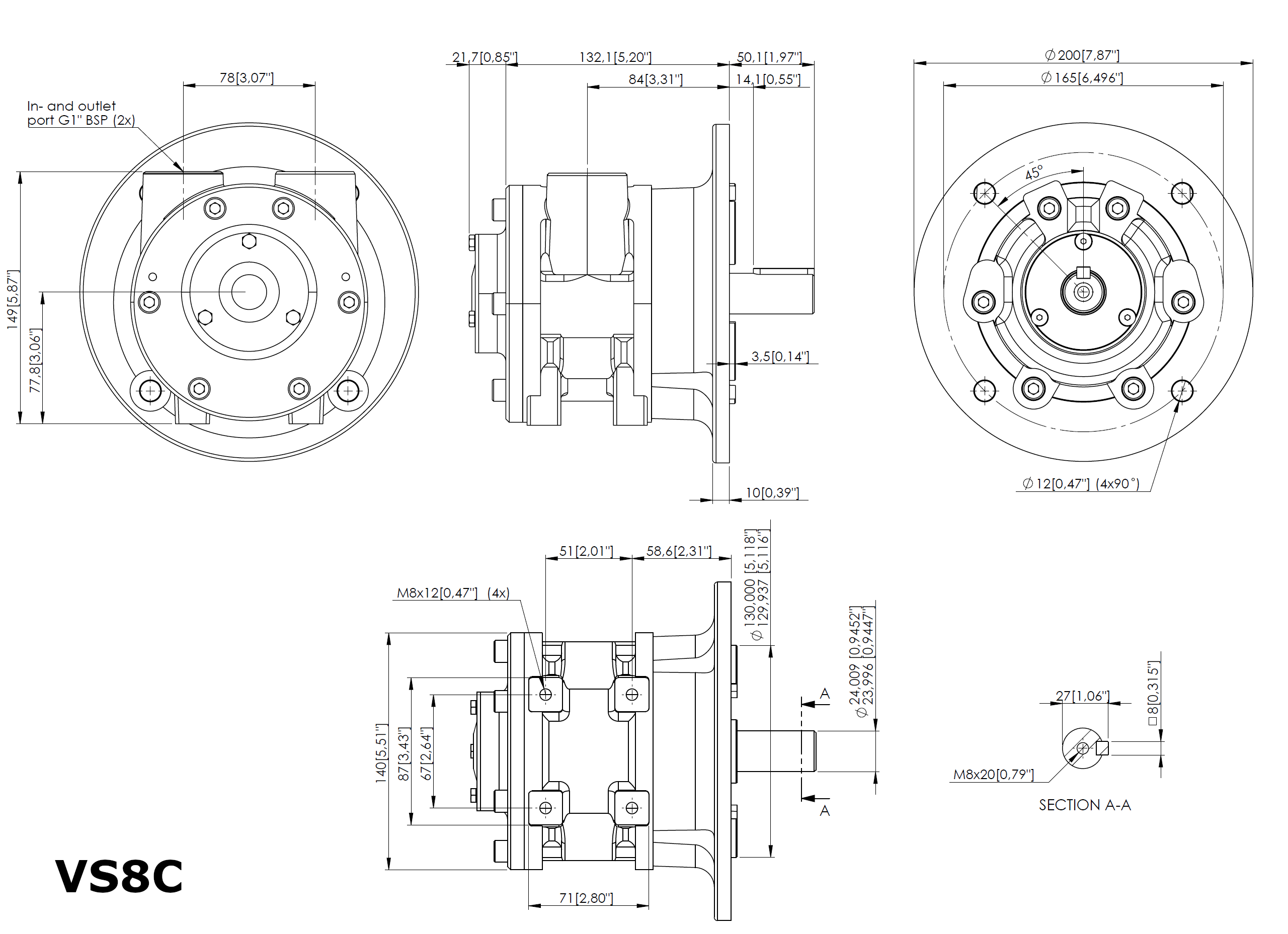 V8 - Vane Air Motor (5.4kW)